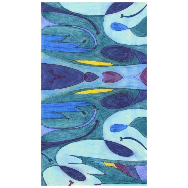 Blue Fumes Tablecloth (Front)