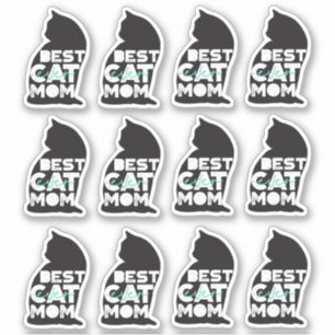 Blue Funny Mother's Day Best Cat Mom Ever