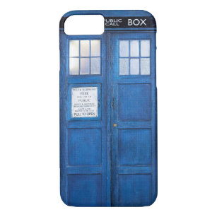 Blue Funny Phone Booth Call Box iPhone 8/7 Case