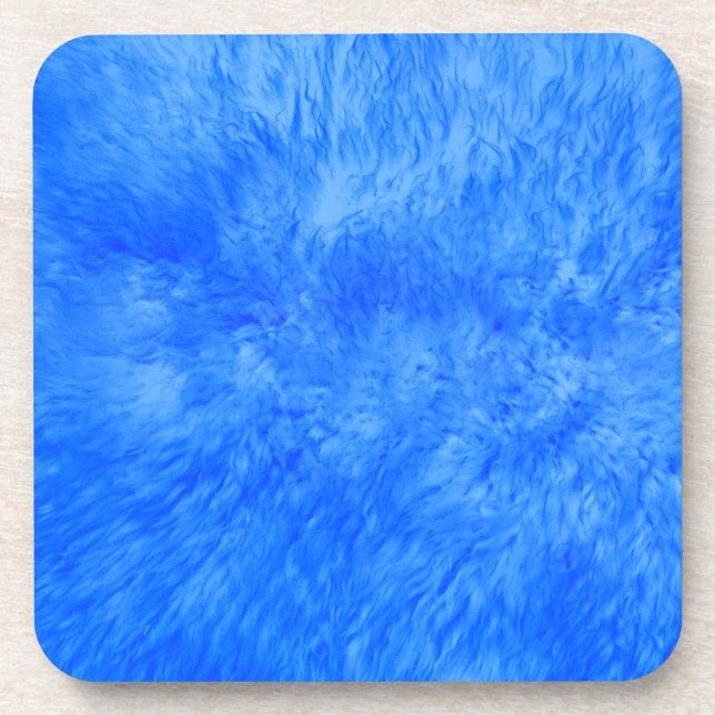 Blue Fur Frenzy Beverage Coaster (Front)