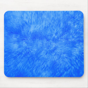 Blue Fur Frenzy Mouse Pad