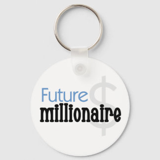 Blue Future Millionaire Keychain