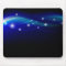 Blue futuristic mouse pad layout