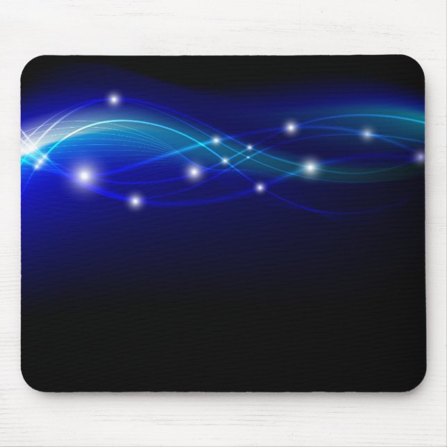 Blue futuristic mouse pad layout (Front)