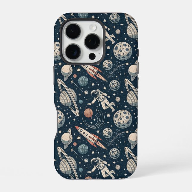 Blue Galaxy Adventure iPhone Case (Back)