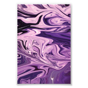Blue galaxy art pattern photo print