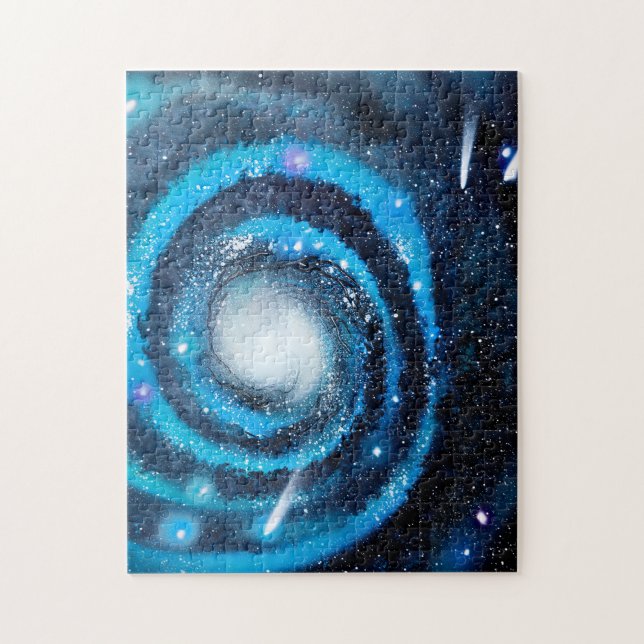 Blue Galaxy Jigsaw Puzzle (Vertical)