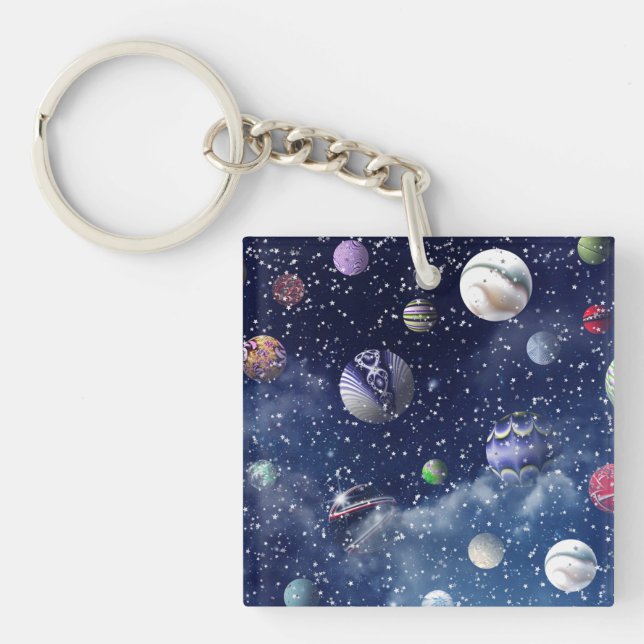 Blue Galaxy Keychain (Front)