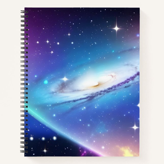 Blue Galaxy Notebook (Front)