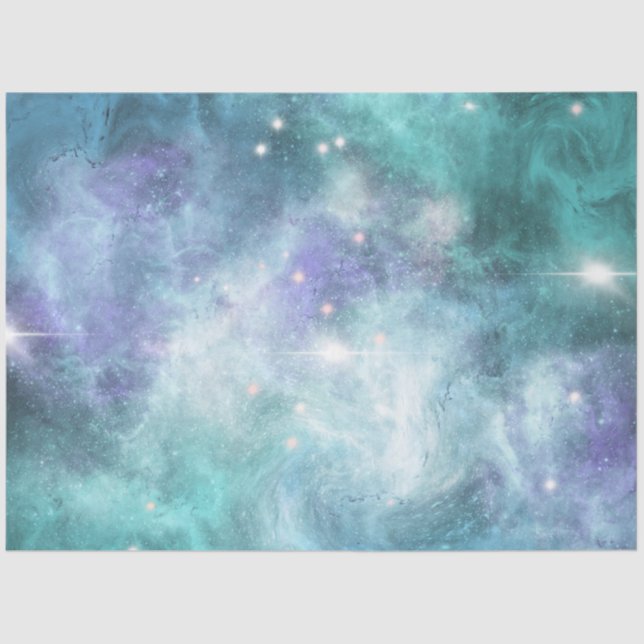 Blue Galaxy Series Design 7 Tissue Paper (Front)