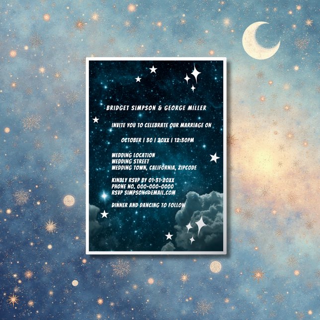 blue galaxy sky wedding silver (Creator Uploaded)