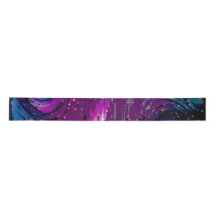 Blue Galaxy Space Fantasy Satin Ribbon