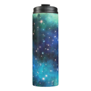 Blue Galaxy Starry Night Thermal Tumbler