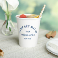 Blue Game Set Match Crest Tennis Tournament 