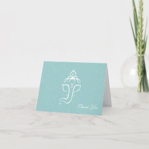 Blue Ganesha Custom Merci Cartes