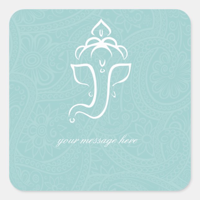 Blue Ganesha Stickers (Front)