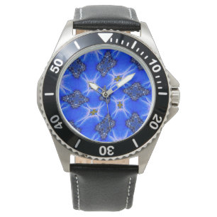 Blue Garden Anemone Pattern Watch