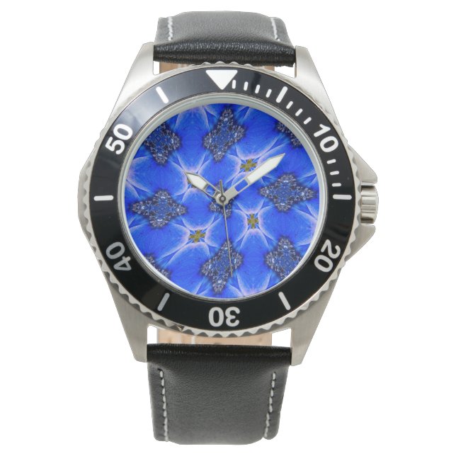 Blue Garden Anemone Pattern Watch (Front)