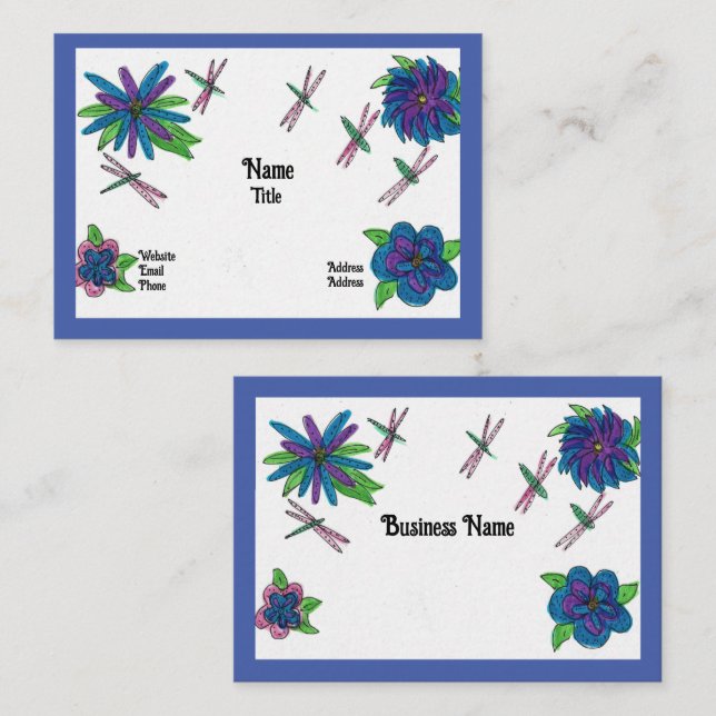 Blue Garden Business Card (Front/Back)