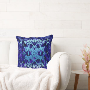Blue Gate Throw Pillow