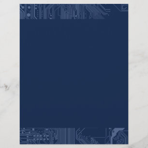 Blue Geek Motherboard Circuit Pattern