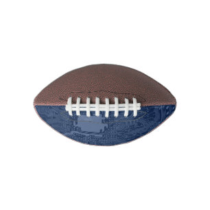 Blue Geek Motherboard Circuit Pattern Football