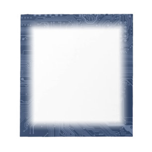 Blue Geek Motherboard Circuit Pattern Notepad