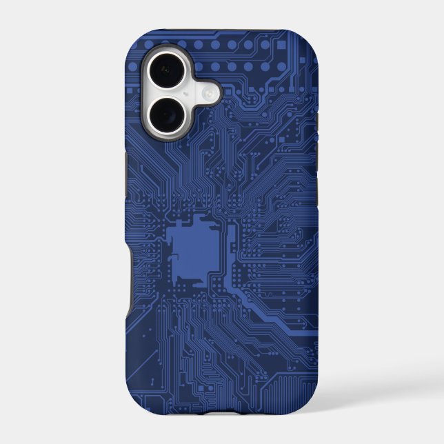 Blue Geek Motherboard Pattern (Back)