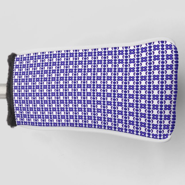 Blue Gem Art Structure Golf Head Cover (Front)
