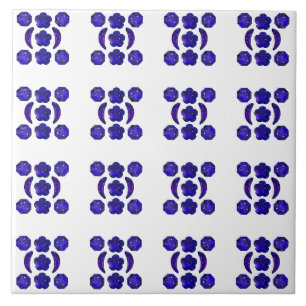Blue Gem Art Structure Tile