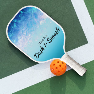 Blue Gems Sparkling Ombre Dash & Smash Pickleball Paddle