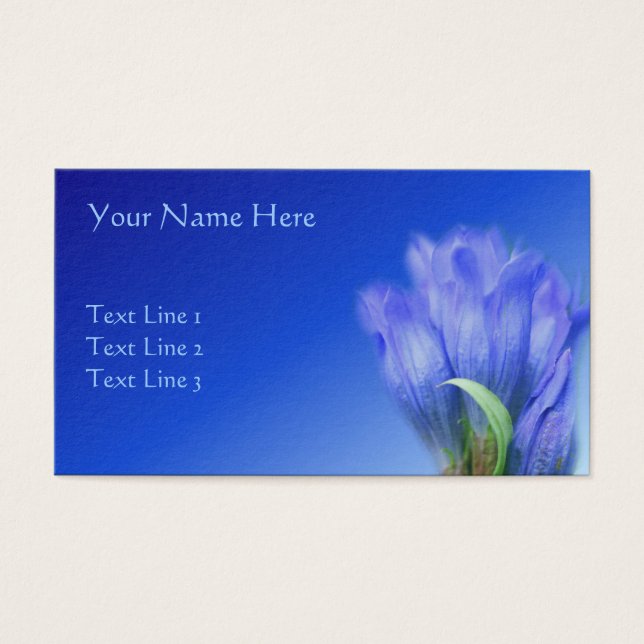 Blue Gentian Flower Nature (Front)