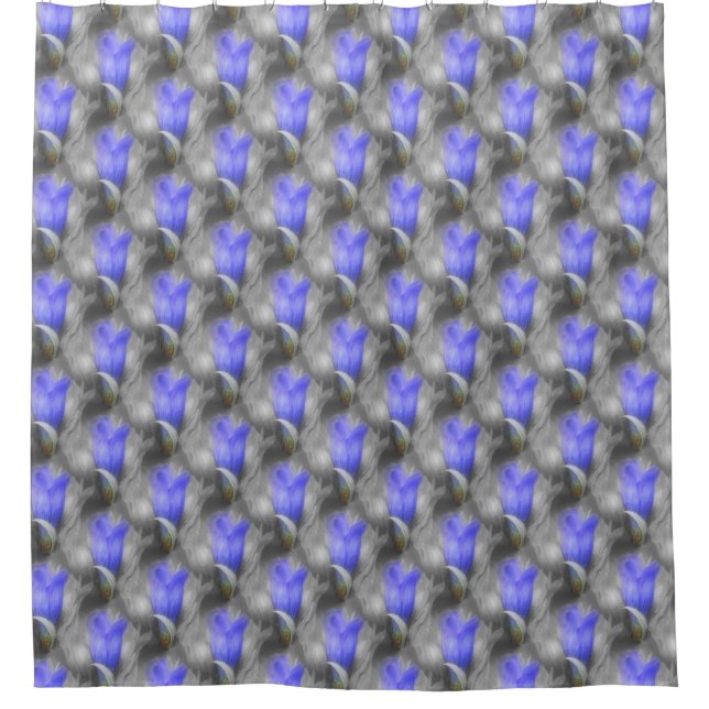 Blue Gentian Flower Nature Pattern   (Front)