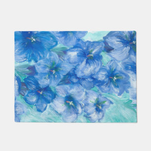 Blue Gentian Mountain Wildflower Scent Doormat