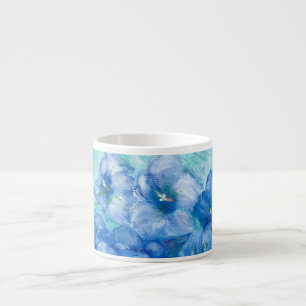 Blue Gentian Wildflower   Espresso Cup