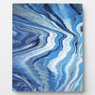 Blue Geode Sparkle Plaque