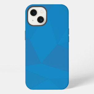 Blue, geometric, cool, unique, trendy illustration iPhone 13 case