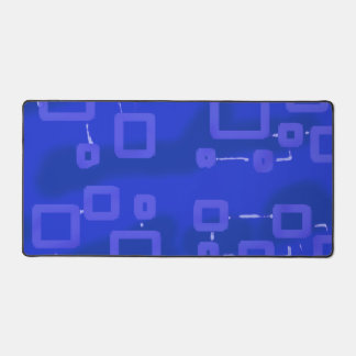 Blue Geometric Desk Mat