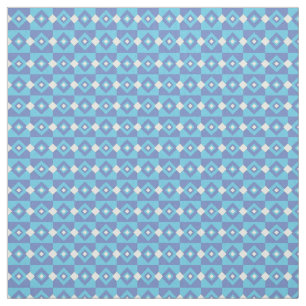 Blue Geometric Fabric