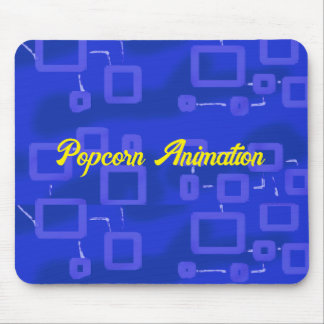 Blue Geometric  Mouse Pad