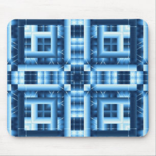 Blue Geometric Mousepad