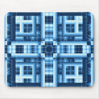 Blue Geometric Mousepad