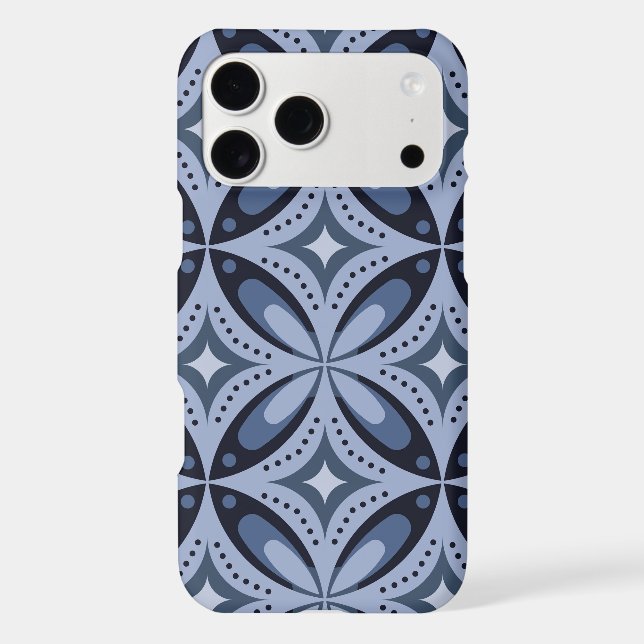 Blue Geometric Pattern Retro Style (Verso)