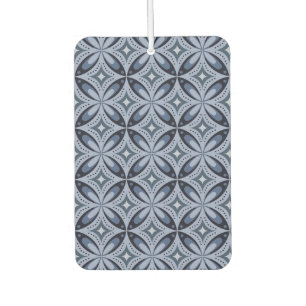 Blue Geometric Pattern Retro Style Air Freshener