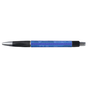 Blue Geometric Pen