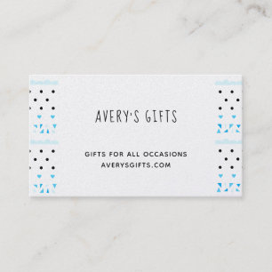 Blue Geometrics Business Card