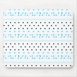 Blue Geometrics Mouse Pad