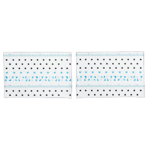 Blue Geometrics Pillowcase