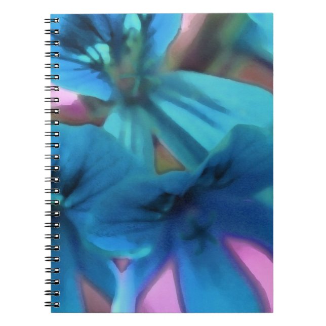 Blue Geranium Notebook (Front)