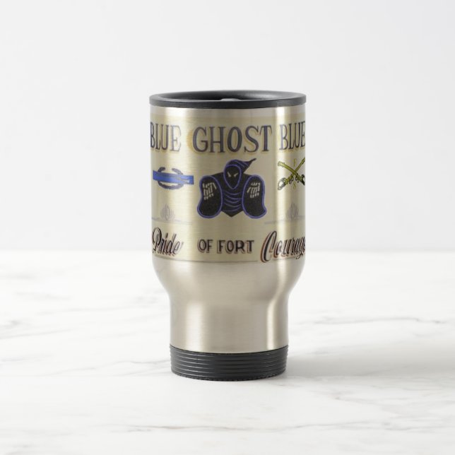 Blue Ghost Blues sign mug (Center)